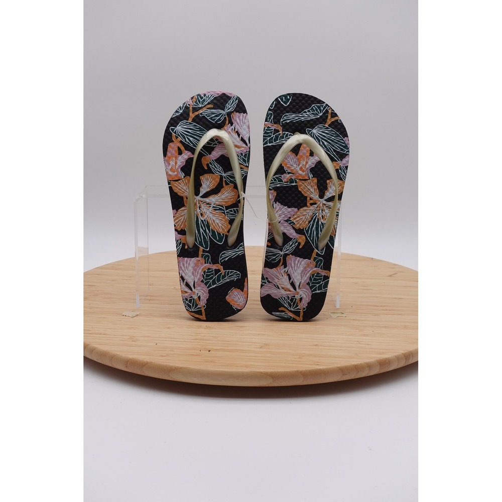 Juncture Sandals Womens Size 6 36.5 Multicolor Floral Flip Flop Shoes Casual